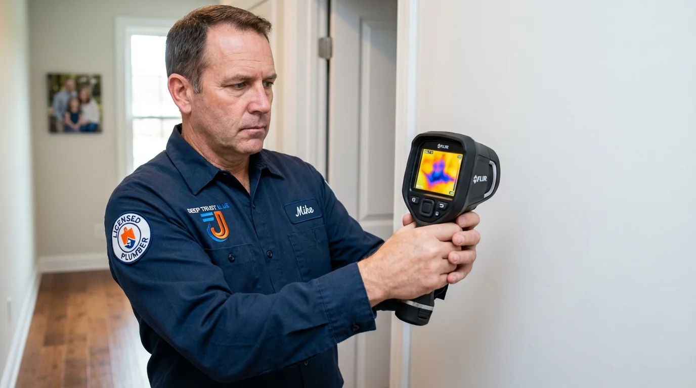Thermal imaging leak detection by Johns Plumbing LLC in San Anselmo